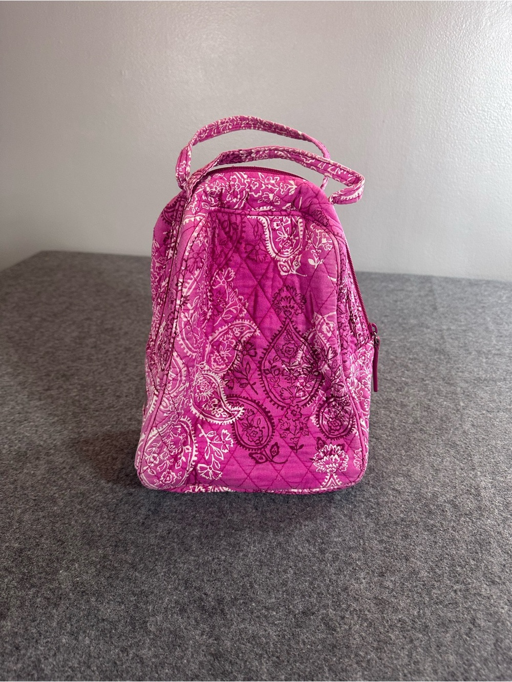 Vera Bradley Quilted Paisley Pink Lunchbox